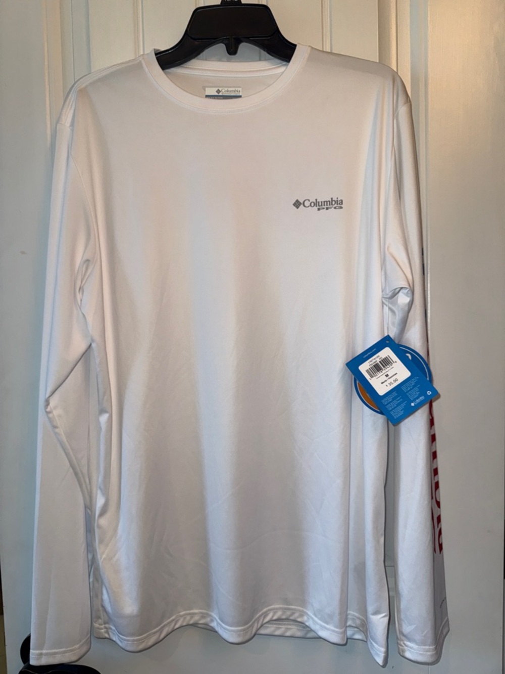 Columbia Men’s Long-Sleeve Rash Guard - White
